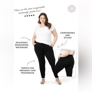 KINDRED BRAVELY Black Drawstring Waistband Pants